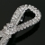 Spinka do włosów A593 srebrna białe kryształy