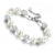 Bransoletka B305 perły białe z cyrkoniami