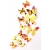 Motyle D625 dekoracyjne żółte 3D (12szt) naklejka