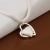 Naszyjnik N032 srebrny serduszka, gruby łańcuszek