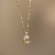 Naszyjnik złoty N137 z kryształem delfinek