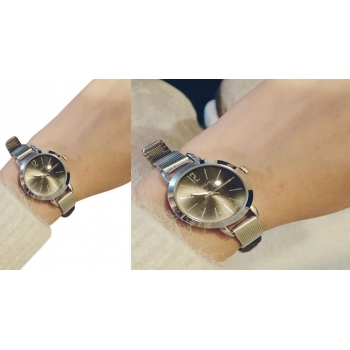 Zegarek ZG382 BARSH small srebrny/ czarna tarcza