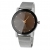 Zegarek ZG512 czarny Quartz na srebrnej bransolecie