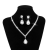 Zestaw Z1003 srebrny KROPLA WODY